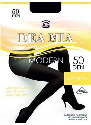 Колготки женские DEA MIA MODERN 50 (микрофибра) Теплые
